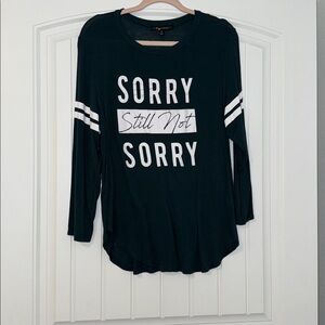 Green Long Sleeve Graphic Tee